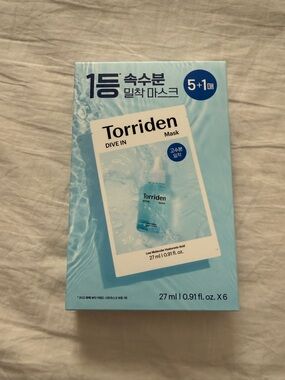 Torriden Hydrating Sheet Mask - Dive In Mask 5+1/box